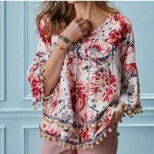 Rosada Top - Soft Surroundings XS - embellished